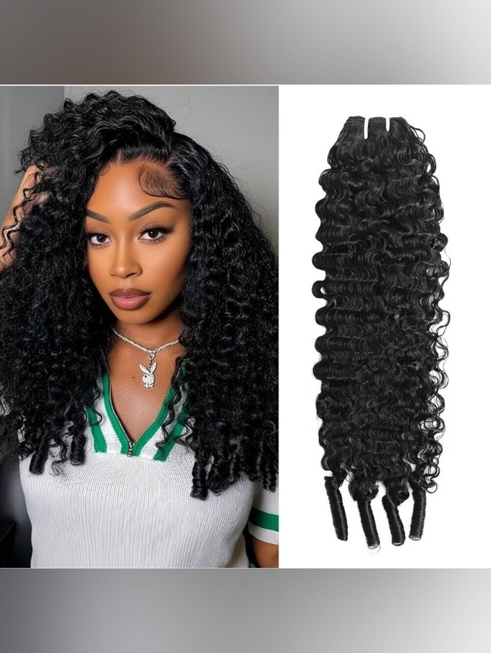 Burmese Curly Black Remy Human Hair Bundle Quick Weave 3C4A Spiral Curls 22"